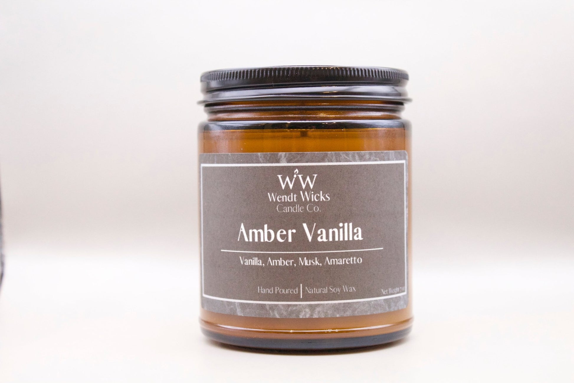 Amber Vanilla - Wendt Wicks Candle Co. - Amber candle