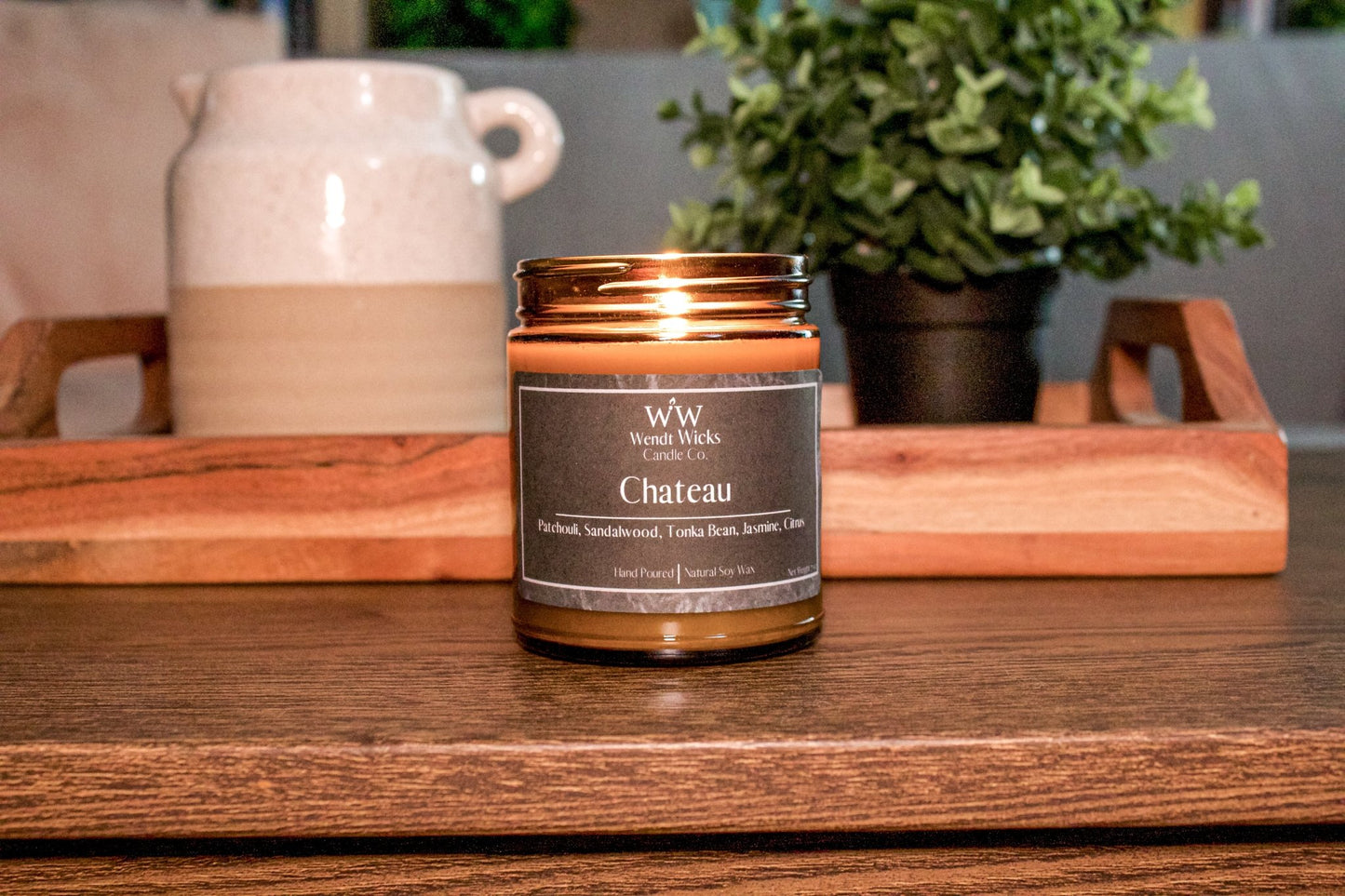 Chateau - Wendt Wicks Candle Co. - Amber candle