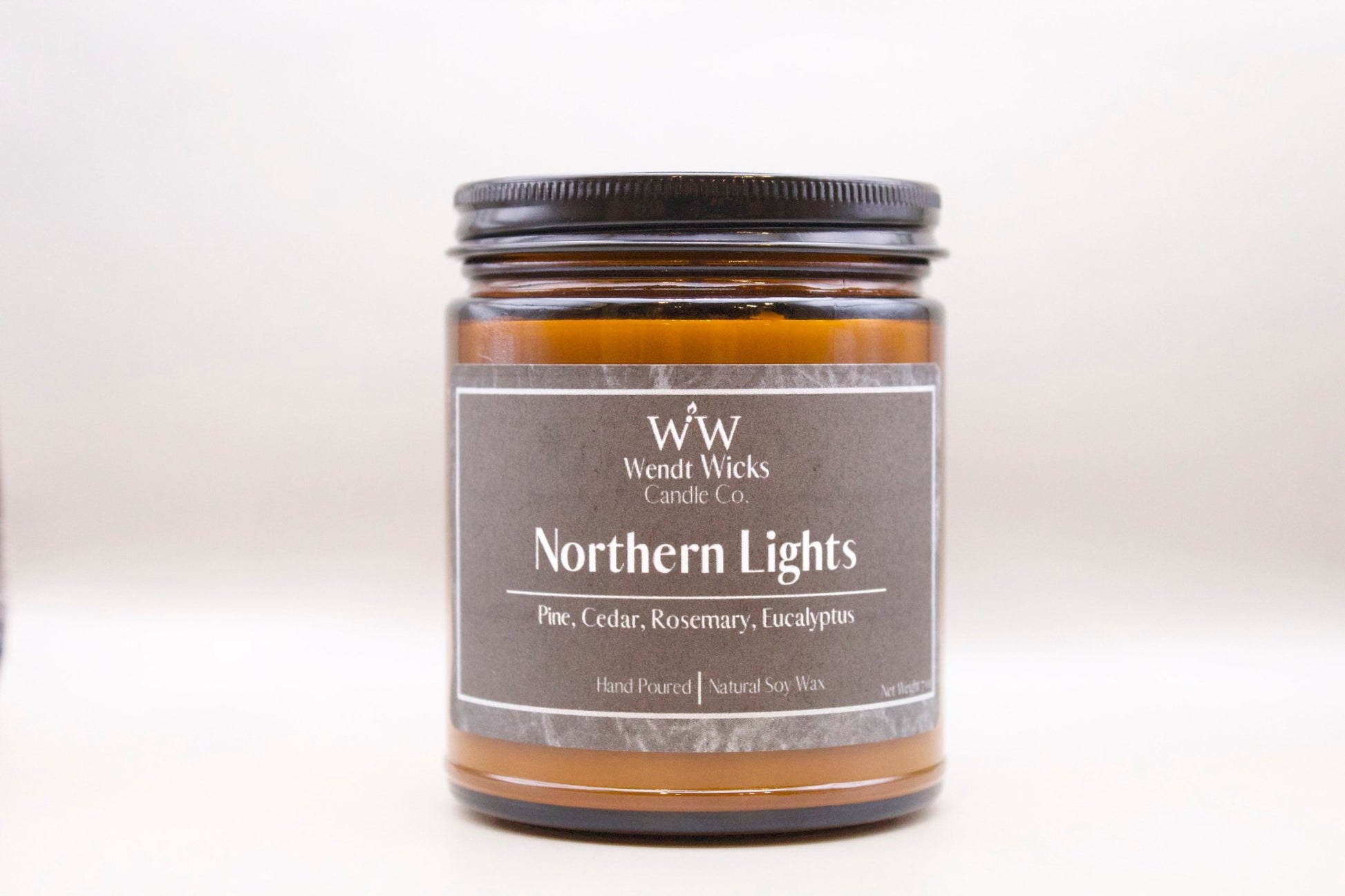 Northern Lights - Wendt Wicks Candle Co. - Amber candle