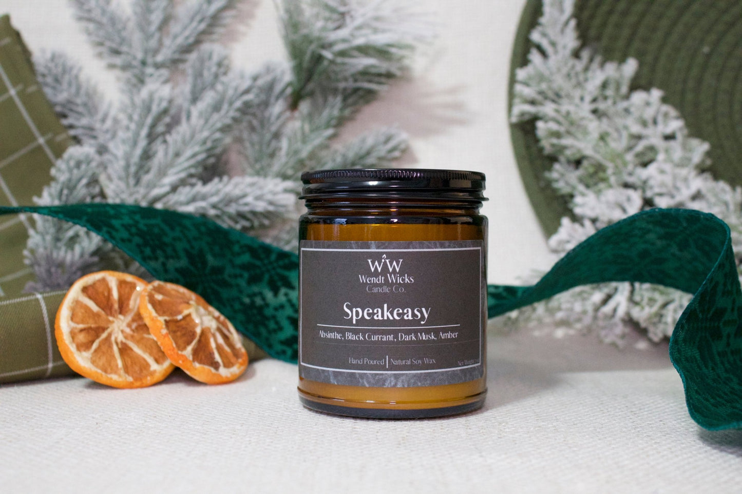 Speakeasy - Wendt Wicks Candle Co. - Amber candle