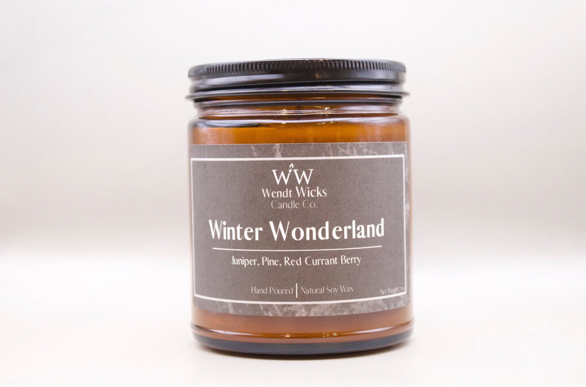 Winter Wonderland - Wendt Wicks Candle Co. - Amber candle